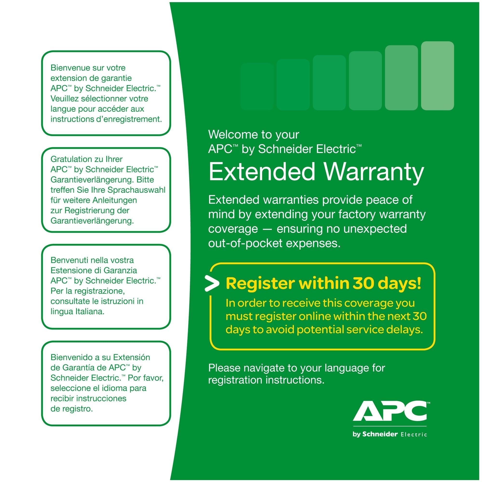 APC Extended Warranty Service Pack - Serviceerweiterung - IT - RESELL