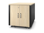 APC NetShelter - Schrank (vertikal) - schallisoliert - AC 100 - 230 V - Ahorn - 12U - 48.3 cm (19") - IT - RESELL