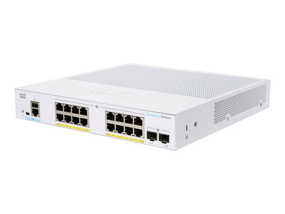 Cisco Business 350 Series CBS350 - 16P - 2G - Switch - L3 - managed - 16 x 10/100/1000 (PoE+) - IT - RESELL