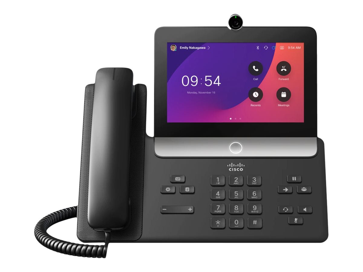 Cisco Video Phone 8875 - IP - Videotelefon - mit Digitalkamera, Bluetooth - Schnittstelle mit Rufnummernanzeige - IEEE 802.11a/b/g/n/ac (Wi - Fi) - IT - RESELL