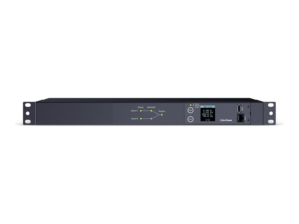 CyberPower Systems CyberPower Metered ATS Series PDU24004 - Stromverteilungseinheit (Rack - einbaufähig) - IT - RESELL