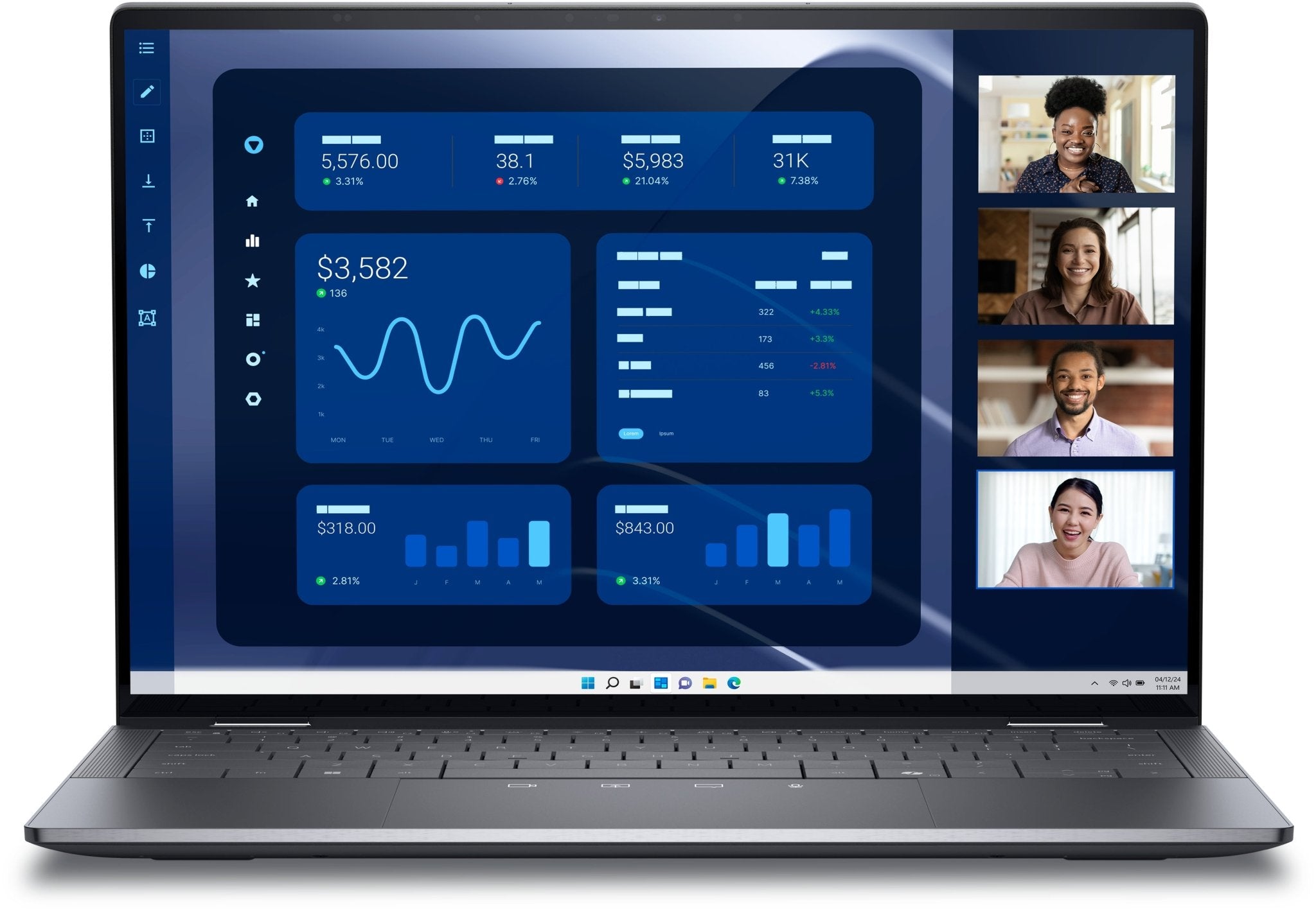 Dell Latitude 9450 2 - in - 1 - Flip - Design - Intel Core Ultra 7 165U / 1.7 GHz - Win 11 Pro - Intel Graphics - 32 GB RAM - 1 TB SSD NVMe, TLC, Class 35 - 35.564 cm (14