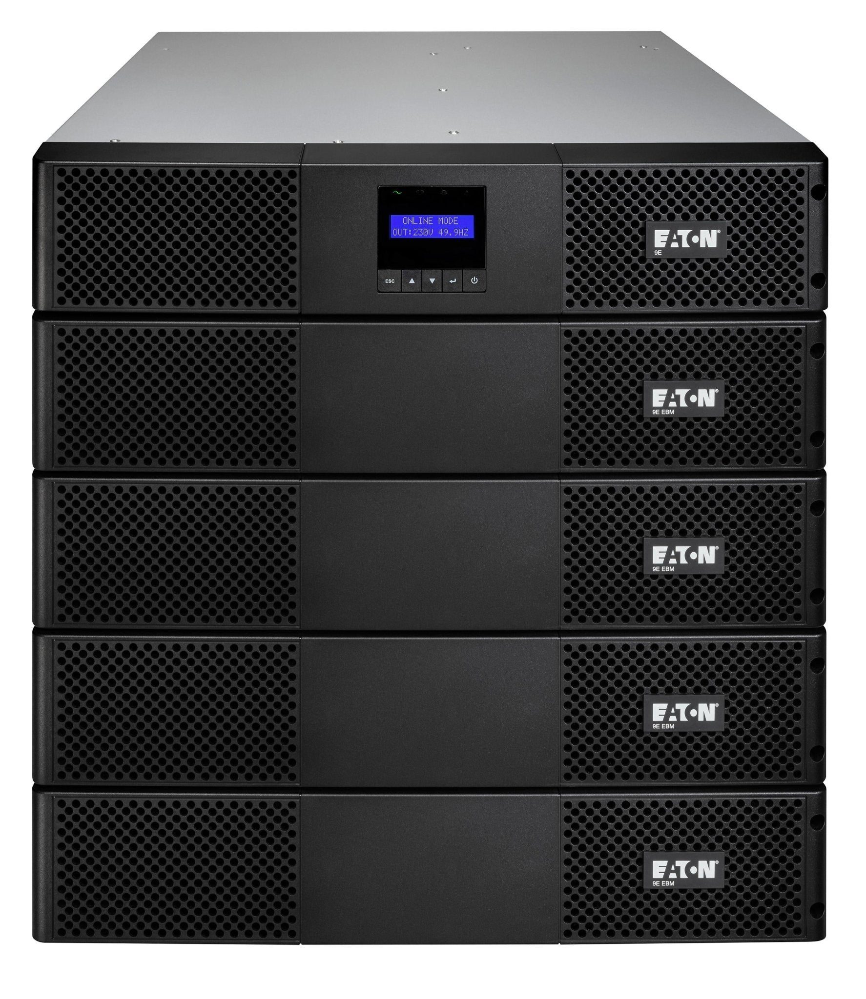 Eaton 9E - USV (in Rack montierbar/extern) - Wechselstrom 200/220/230/240 V - 1800 Watt - 2000 VA - 1 - phasig - 6 x Batterie - Bleisäure - 7 Ah - RS - 232, USB - Ausgangsanschlüsse: 6 - 2U - 48.3 cm (19