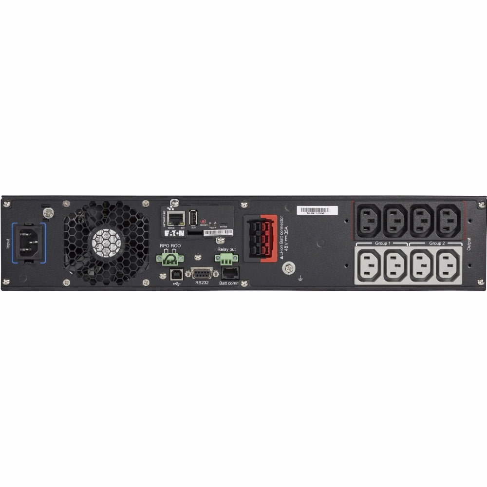 Eaton 9PX Lithium - ion - Netpack - USV (in Rack montierbar/extern) - Wechselstrom 200/208/220/230/240 V - 1500 Watt - 1500 VA - 1 - phasig - Ethernet 10/100/1000, RS - 232, USB - Ausgangsanschlüsse: 8 - 2U - 48.3 cm (19