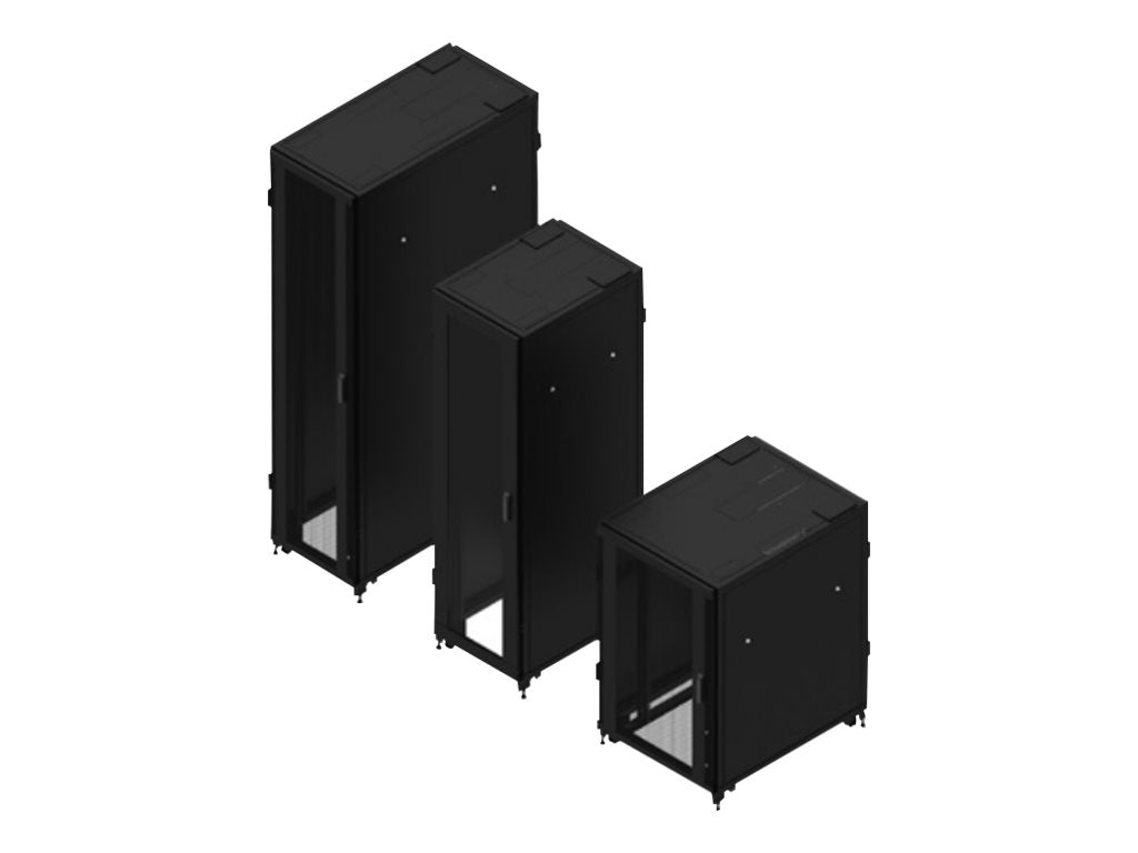 Eaton RA Series - Schrank Netzwerkschrank - 4 Pfosten - Schwarz, RAL 9005 - 24U - 48.3 cm (19