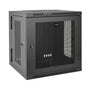 Eaton Tripp Lite Series 10U Wall Mount Rack Enclosure Server Cabinet Hinged w/ Door & Sides - Schrank Netzwerkschrank - geeignet für Wandmontage - Schwarz - 10U - 48.3 cm (19") - IT - RESELL