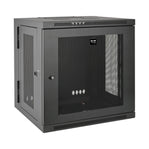 Eaton Tripp Lite Series 12U Wall Mount Rack Enclosure Server Cabinet Swinging Hinged Door Deep - Schrank Netzwerkschrank - geeignet für Wandmontage - Schwarz - 12U - 48.3 cm (19") - IT - RESELL