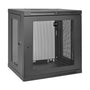 Eaton Tripp Lite Series 12U Wall Mount Rack Enclosure Server Cabinet w/ Door & Side Panels - Schrank Netzwerkschrank - geeignet für Wandmontage - Schwarz - 12U - 48.3 cm (19") - IT - RESELL