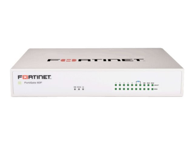 Fortinet FortiGate 60F - Sicherheitsgerät - mit 1 Jahr 24x7 FortiCare and FortiGuard Unified (UTM) - IT - RESELL