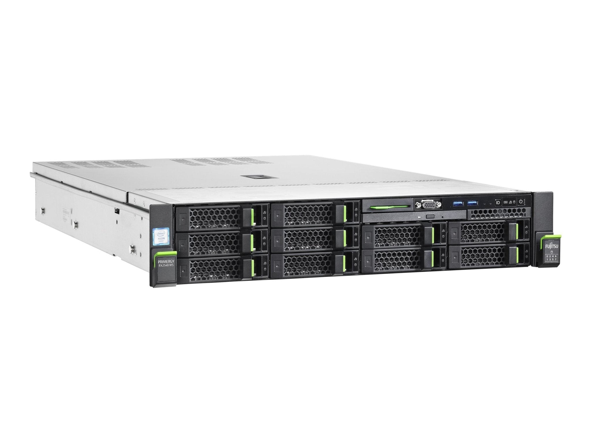 Fujitsu PRIMERGY RX2540 M5 - Server - Rack - Montage - 2U - zweiweg - 1 x Xeon Silver 4215 / 2.5 GHz - RAM 16 GB - SATA - Hot - Swap 6.4 cm (2.5