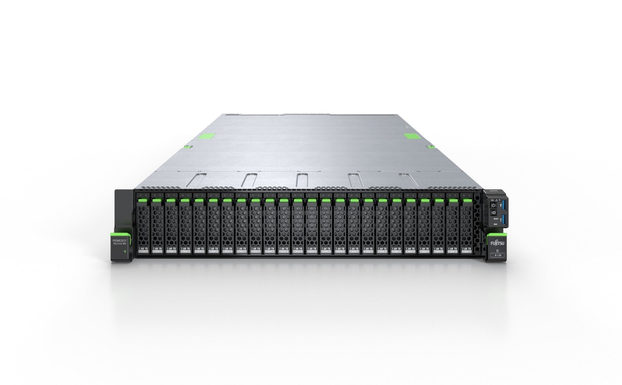 Fujitsu PRIMERGY RX2540 M6 - Server - Rack - Montage - 2U - zweiweg - 1 x Xeon Silver 4309Y / 2.8 GHz - RAM 16 GB - SAS - Hot - Swap 6.4 cm (2.5