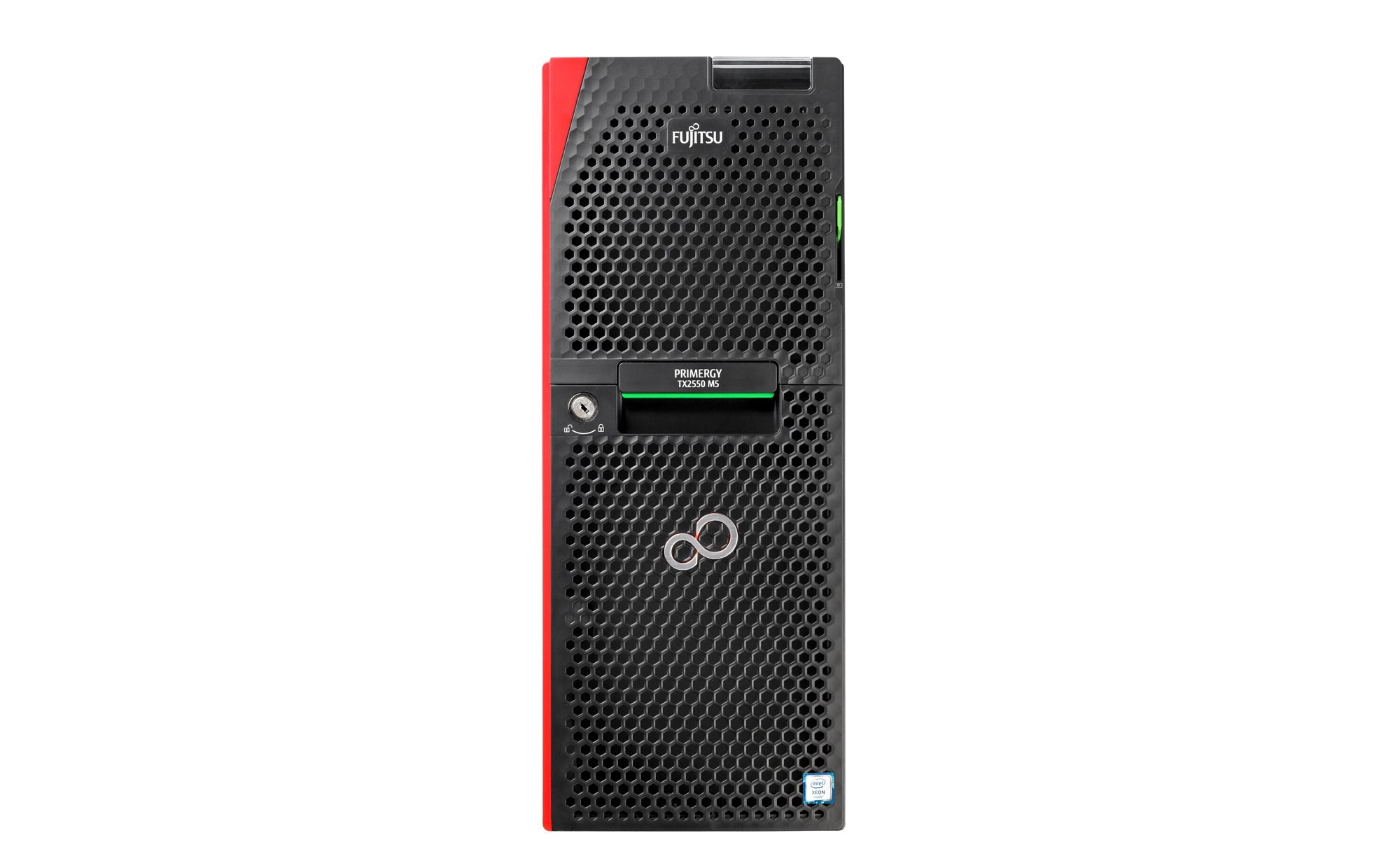 Fujitsu PRIMERGY TX2550 M5 - Server - Tower - 4U - zweiweg - 1 x Xeon Silver 4208 / 2.1 GHz - RAM 16 GB - SATA - Hot - Swap 6.4 cm (2.5