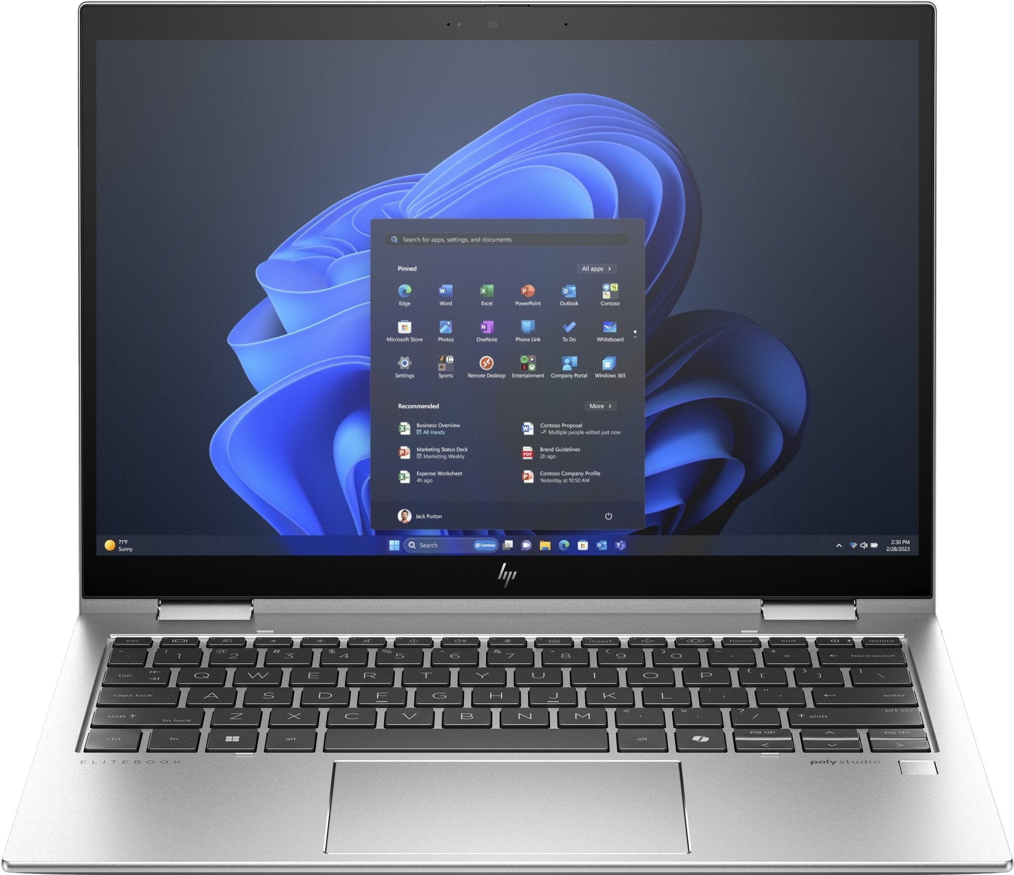 HP Elite x360 830 13 inch G11 2 - in - 1 Notebook PC, Intel Core Ultra 7, 33,8 cm (13.3
