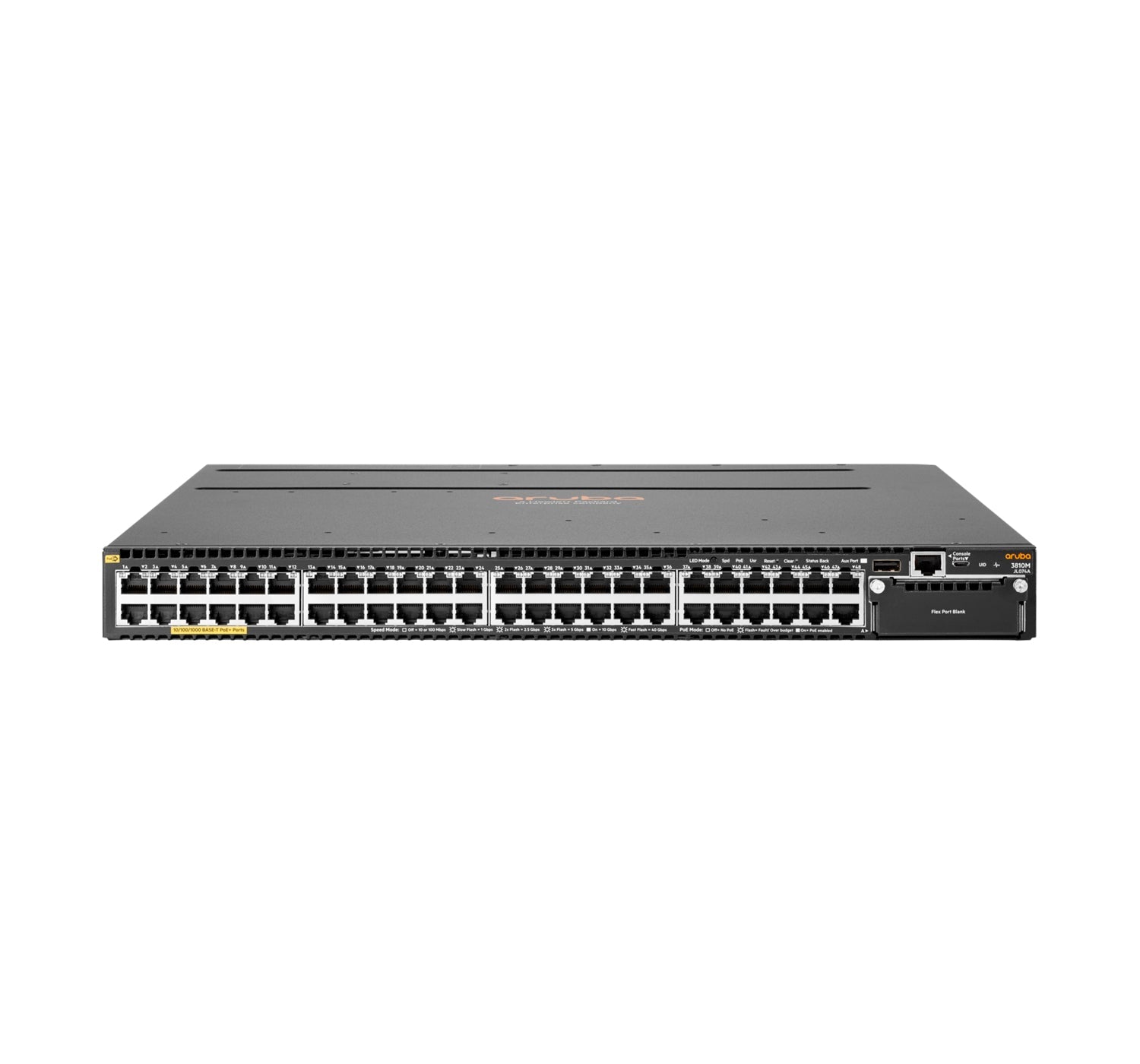 HPE Aruba 3810M 48G PoE+ 1 - slot Switch - Switch - L3 - managed - 48 x 10/100/1000 (PoE+) - IT - RESELL