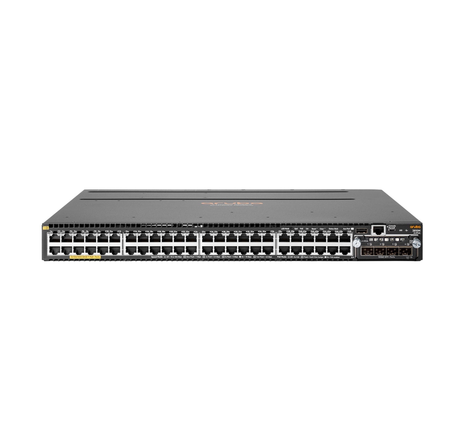 HPE Aruba 3810M 48G PoE+ 4SFP+ 1050W - Switch - L3 - managed - 48 x 10/100/1000 (PoE+) - IT - RESELL