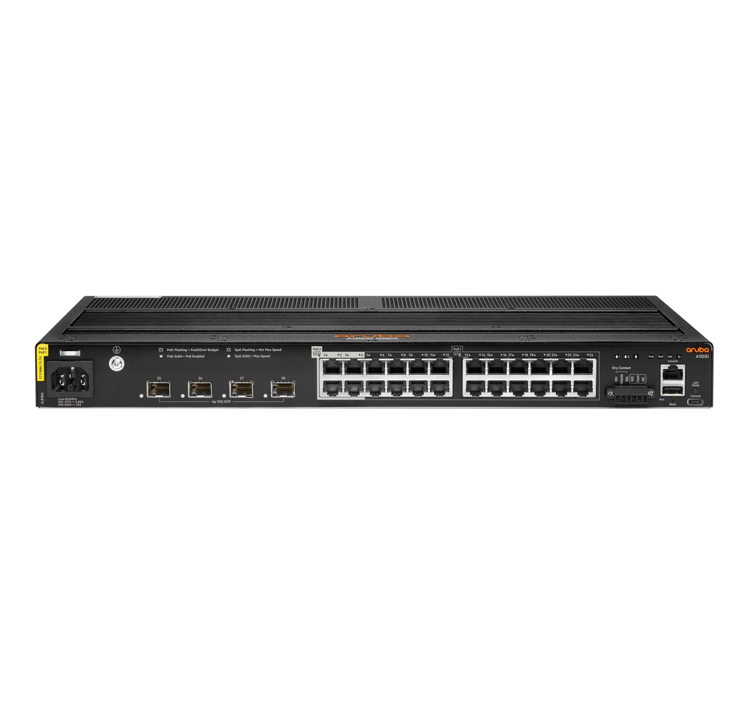 HPE Aruba 4100i - Switch - 20 x 10/100/1000 (PoE Class 4) - IT - RESELL
