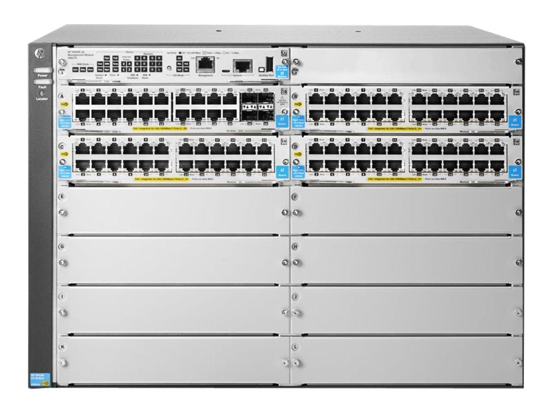 HPE Aruba 5412R - 92G - PoE+/4SFP v2 zl2 - Switch - managed - 92 x 10/100/1000 (PoE+) - IT - RESELL