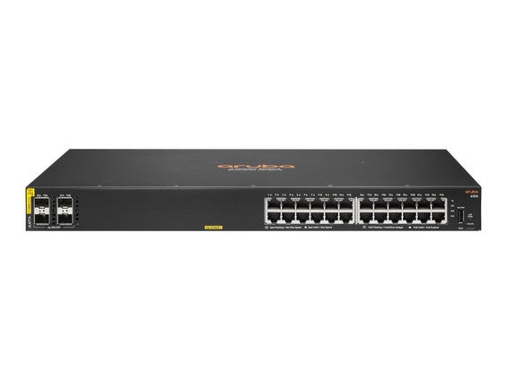 HPE Aruba 6100 24G Class4 PoE 4SFP+ - Switch - managed - 24 x 10/100/1000 (PoE+) - IT - RESELL