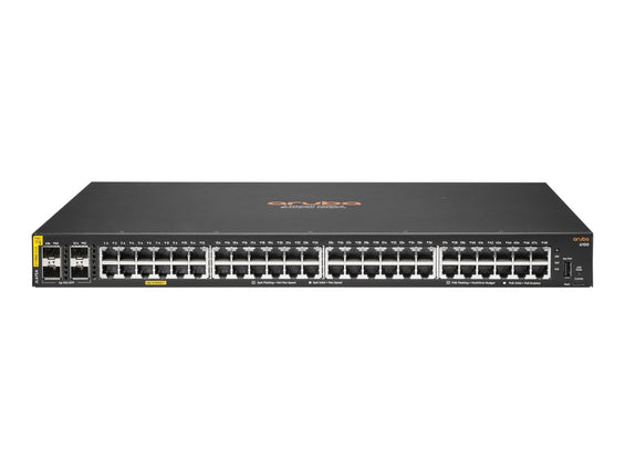 HPE Aruba 6100 48G Class4 PoE 4SFP+ 370W Switch - Switch - managed - 48 x 10/100/1000 (PoE+) - IT - RESELL