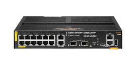 HPE Aruba 6200F 12G Class4 PoE 2G/2SFP+ 139W TAA Switch - Switch - L3 - managed - 12 x 10/100/1000 (PoE+) - IT - RESELL