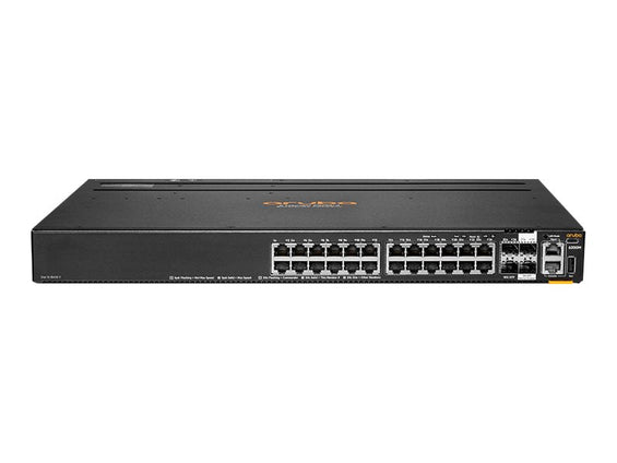 HPE Aruba 6200M 24G Class4 PoE 4SFP+ TAA Switch - Switch - max. Stapelentfernung 10 km - L3 - managed - 24 x 10/100/1000 (PoE+) - IT - RESELL