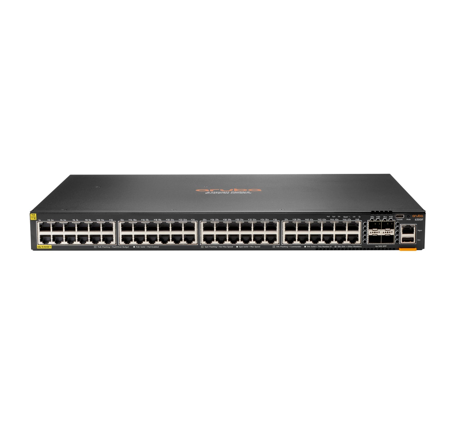 HPE Aruba 6300F - Switch - L3 - managed - 48 x 10/100/1000 (PoE+) - IT - RESELL