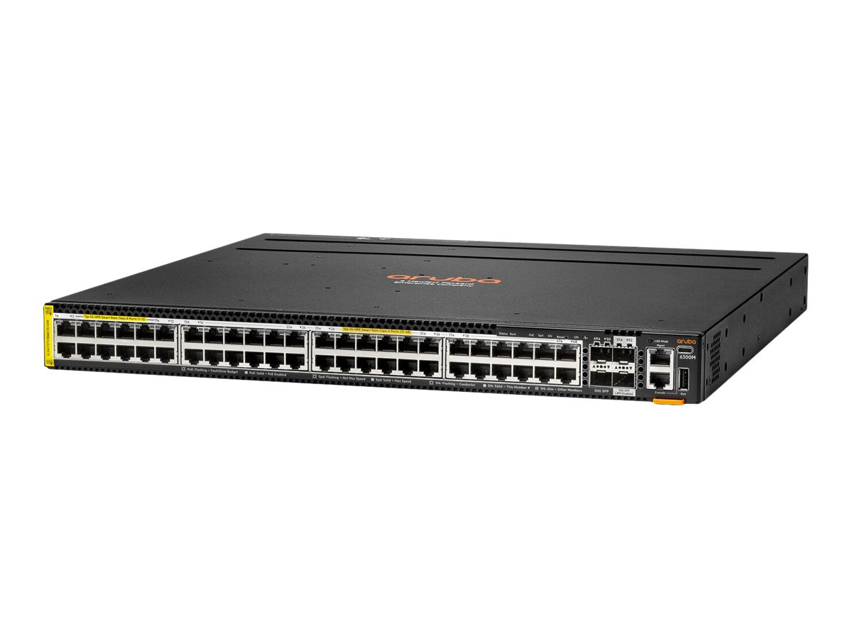 HPE Aruba 6300M - Switch - L3 - managed - 48 x 100/1000/2.5G/5G (PoE++) - IT - RESELL