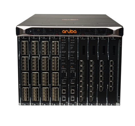 HPE Aruba 8400 8 - slot Chassis - Switch - 32 x 10 Gigabit Ethernet + 6 x 40 Gigabit / 100 Gigabit QSFP28 - IT - RESELL