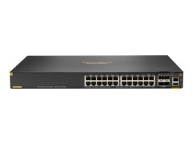 HPE Aruba Networking CX 6200F 24G Class 4 PoE 4SFP 370W Switch - Switch - max. Stapelentfernung 10 km - L3 - managed - 24 x 10/100/1000 (PoE+) - IT - RESELL