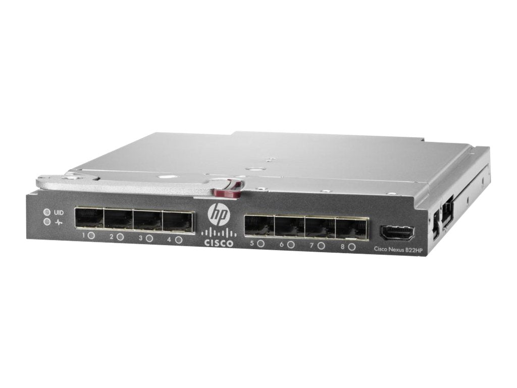 HPE Cisco B22HP - Erweiterungsmodul - 10GbE, FCoE - 16 Anschlüsse + 8 x SFP+ (Uplink) - IT - RESELL
