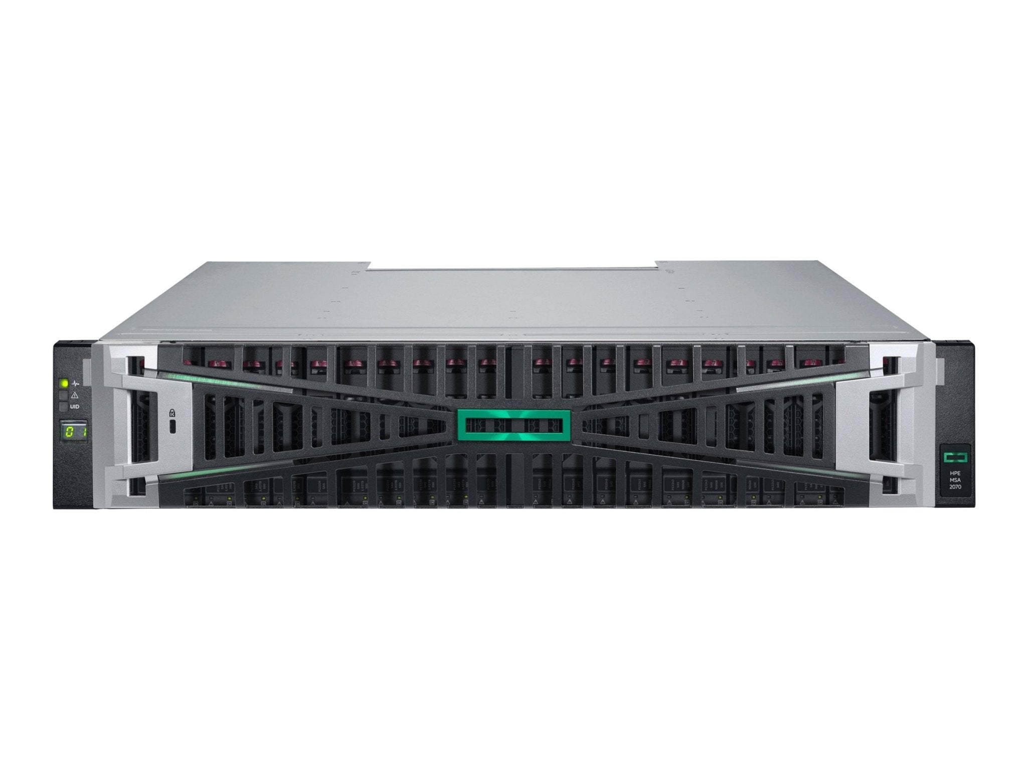 HPE Modular Smart Array 2070 10/25GbE iSCSI SFF Storage - 7th Generation - Solid State Drive Array - 23 TB - 24 Schächte (SAS - 3) - IT - RESELL