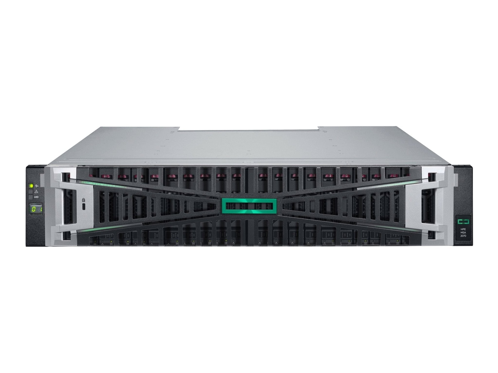 HPE Modular Smart Array 2070 16Gb Fibre Channel SFF Storage - 7th Generation - Solid State Drive Array - 46 TB - 24 Schächte (SAS - 3) - IT - RESELL
