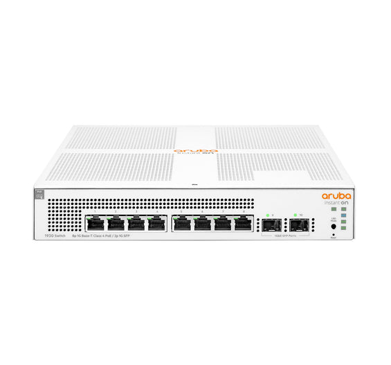 HPE Networking Instant On 1930 8G Class4 PoE 2SFP 124W Switch - Switch - L3 - managed - 8 x 10/100/1000 (PoE) - IT - RESELL