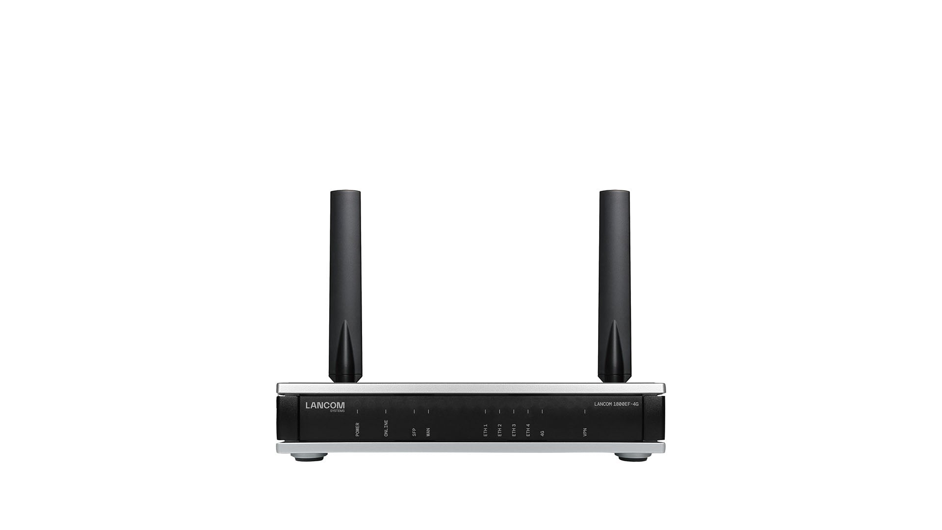 Lancom 1800EF - 4G (EU), Schwarz, Silber, Kensington, 1 Lüfter, Extern, SMA, 2 dBi - IT - RESELL