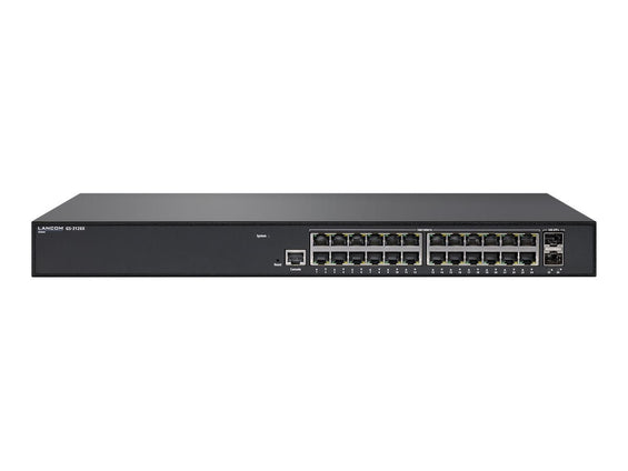 Lancom GS - 3126X - Switch - L3 Lite - managed - 24 x 10/100/1000 + 2 x 10 Gigabit SFP+ (Uplink) - IT - RESELL