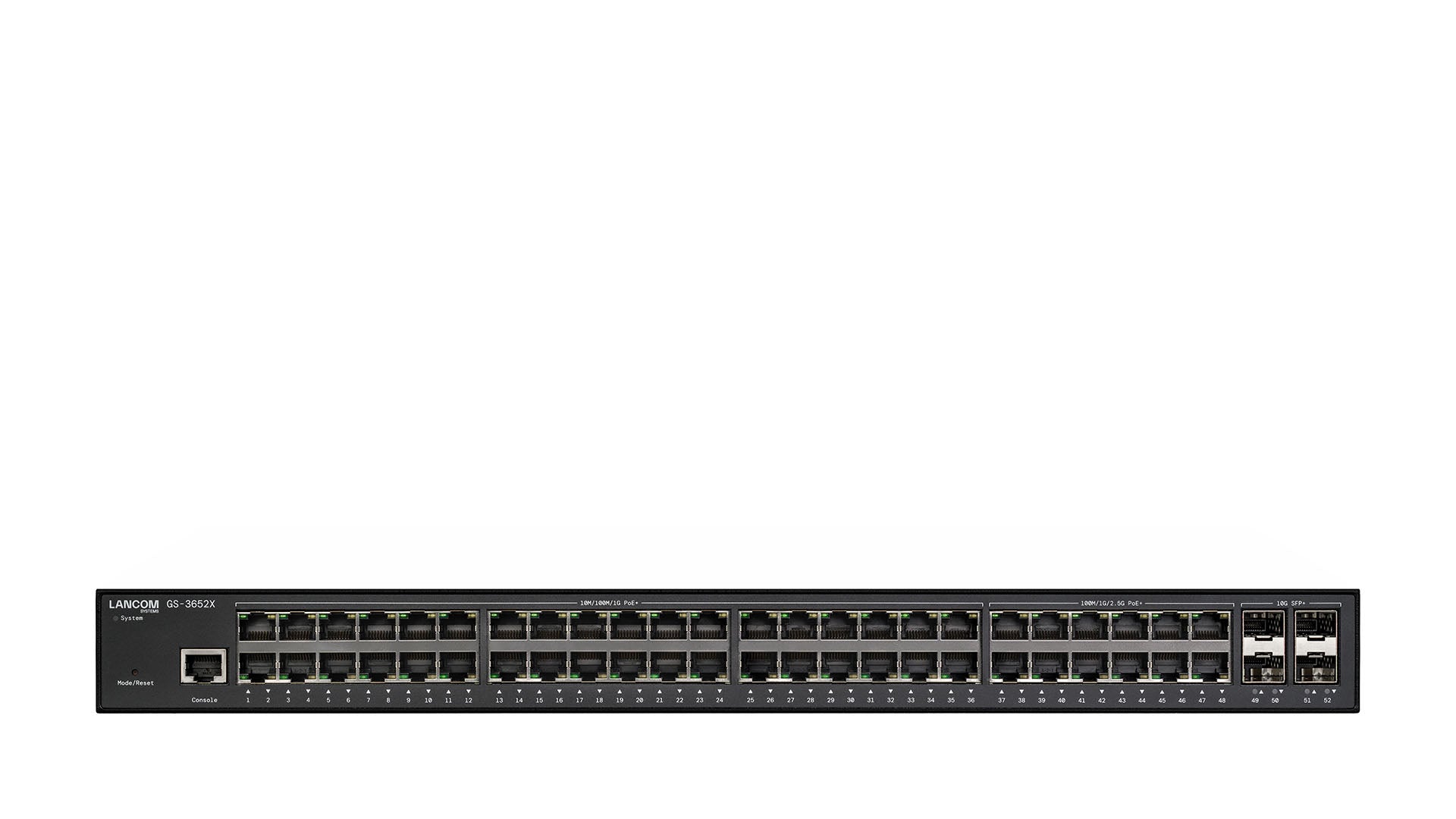 Lancom GS - 3652X - Switch - L3 - managed - 36 x 10/100/1000 + 12 x 100/1000/2.5G + 4 x 10 Gigabit SFP+ - IT - RESELL