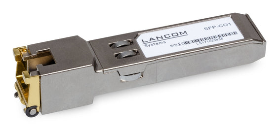 Lancom SFP - CO1 - SFP (Mini - GBIC) - Transceiver - Modul - 1GbE - 1000Base - T - RJ - 45 (Packung mit 10) - IT - RESELL