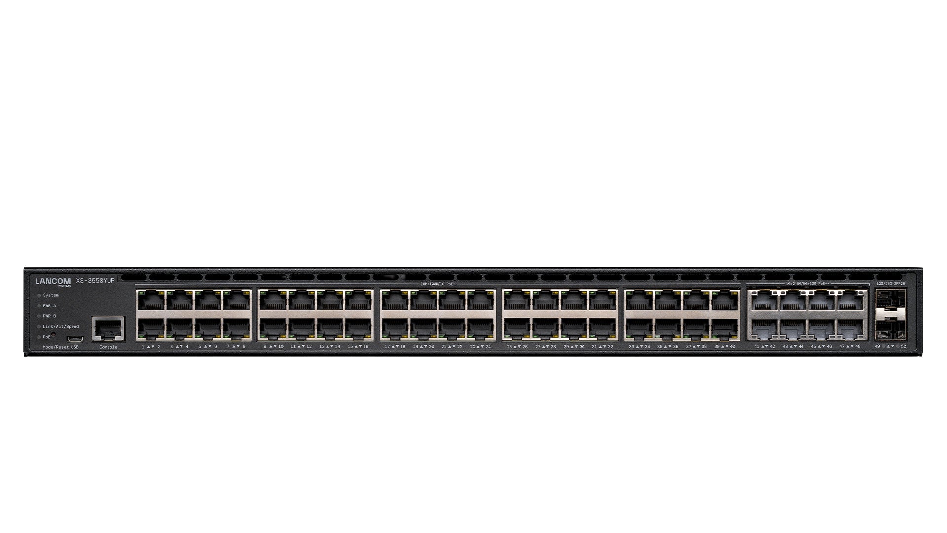 Lancom XS - 3550YUP - Switch - Multi - Gigabit mit Stromredundanz - L3 - managed - 8 x 1000/2.5G/5G/10GBase - T (PoE++) - IT - RESELL