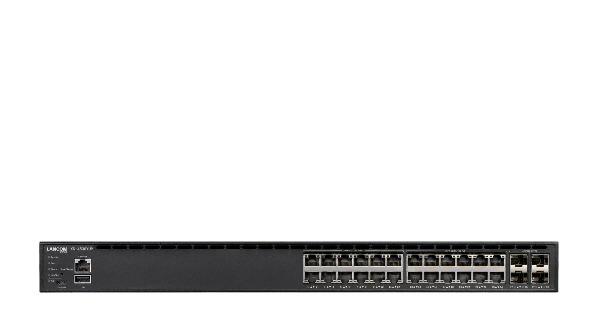 Lancom XS - 4530YUP - Switch - stapelbar, Multi - Gigabit, für mittelgroße, datenintensive Infrastrukturen - L3 - managed - 12 x 100/1000/2.5G (PoE++) - IT - RESELL