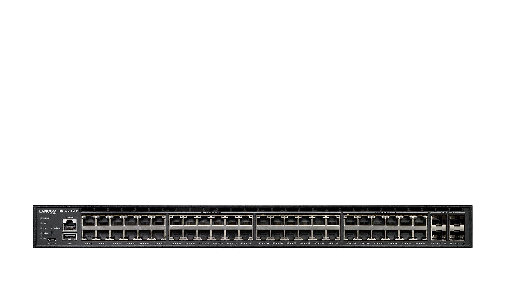 Lancom XS - 4554YUP - Switch - stapelbar, Multi - Gigabit, für große anspruchsvolle Infrastrukturen - L3 - managed - 36 x 100/1000/2.5G (PoE++) - IT - RESELL