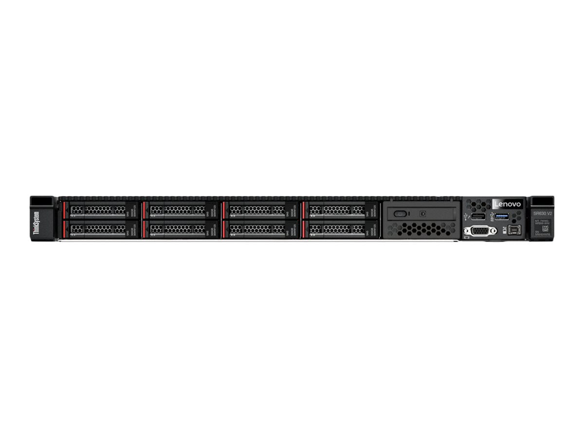Lenovo ThinkSystem SR630 V2 7Z71 - Server - Rack - Montage - 1U - zweiweg - 1 x Xeon Silver 4310 / 2.1 GHz - RAM 32 GB - SAS - Hot - Swap 6.4 cm (2.5