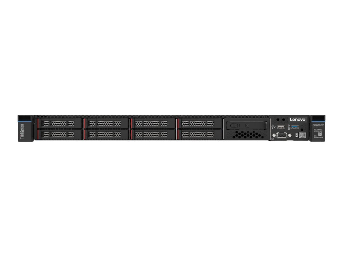 Lenovo ThinkSystem SR630 V3 7D73 - Server - Rack - Montage - 1U - zweiweg - 1 x Xeon Silver 4510 / 2.4 GHz - RAM 32 GB - SAS - Hot - Swap 6.4 cm (2.5