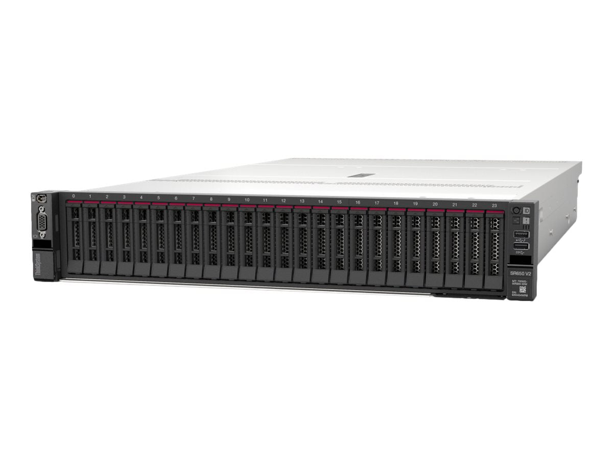 Lenovo ThinkSystem SR650 V2 7Z73 - Server - Rack - Montage - 2U - zweiweg - 1 x Xeon Silver 4310 / 2.1 GHz - RAM 32 GB - SAS - Hot - Swap 6.4 cm (2.5
