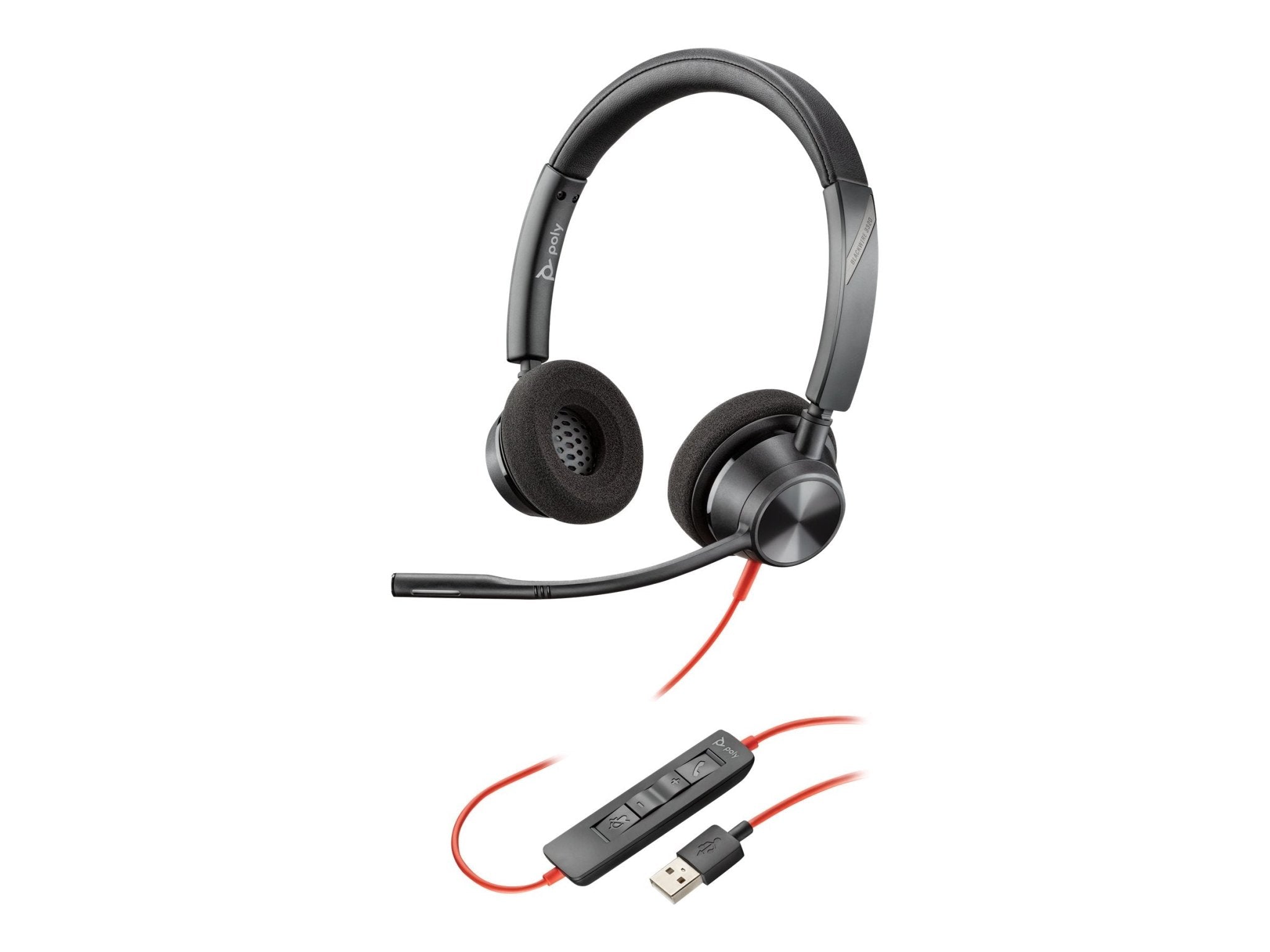 Poly Blackwire 3320 - 3300 Series - Headset - On - Ear - IT - RESELL