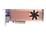 QNAP QM2 - 2P410G1T - Speicher - Controller mit 10GBASE - T Port - M.2 - PCIe 4.0 x4 (NVMe) - IT - RESELL