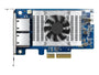 QNAP QXG - 10G2T - X710 - Netzwerkadapter - PCIe 3.0 x4 Low - Profile - IT - RESELL
