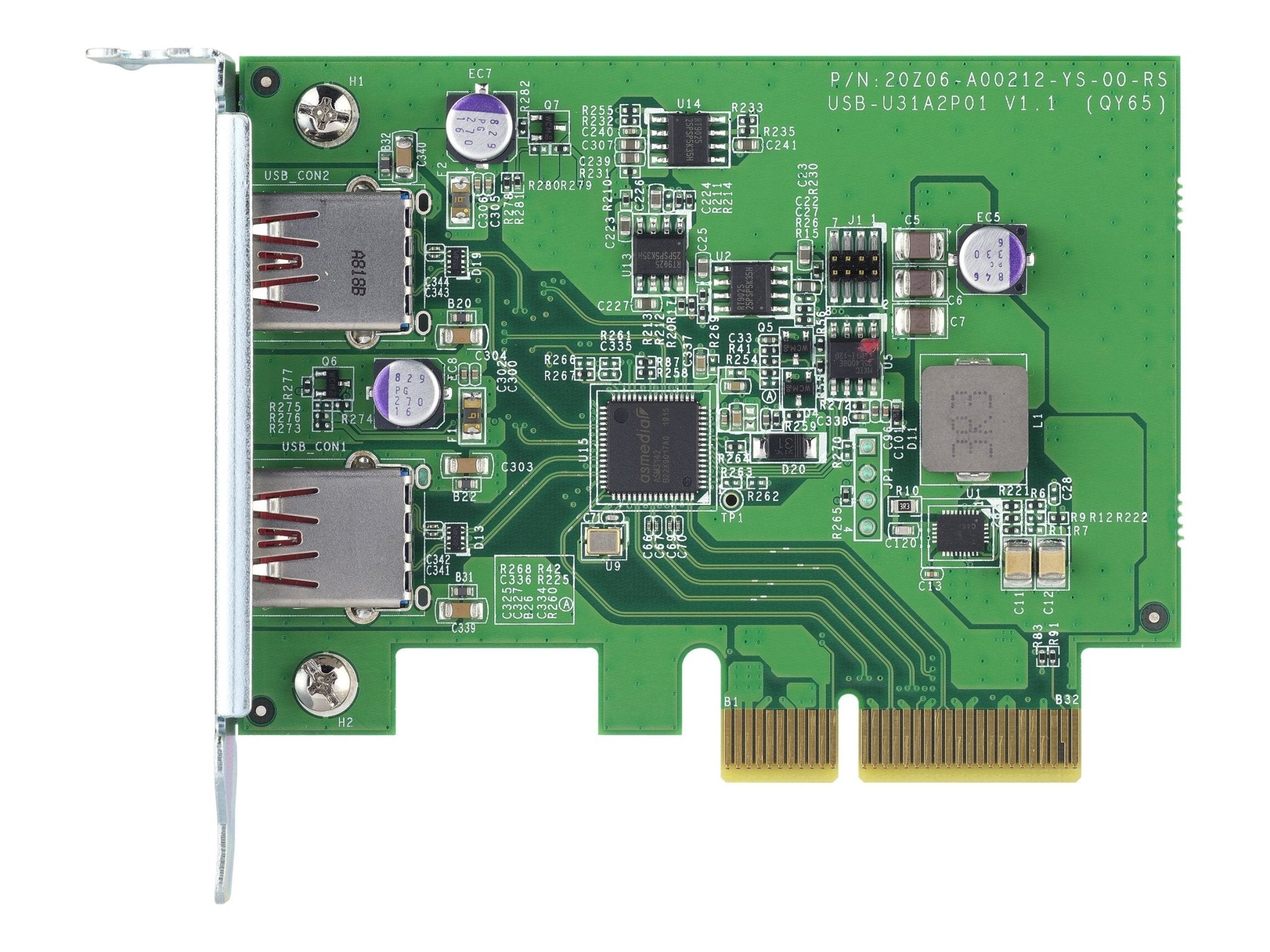 QNAP QXP - 10G2U3A - USB - Adapter - PCIe 2.0 x2 Low - Profile - IT - RESELL