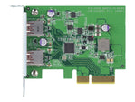 QNAP QXP - 10G2U3A - USB - Adapter - PCIe 2.0 x2 Low - Profile - IT - RESELL