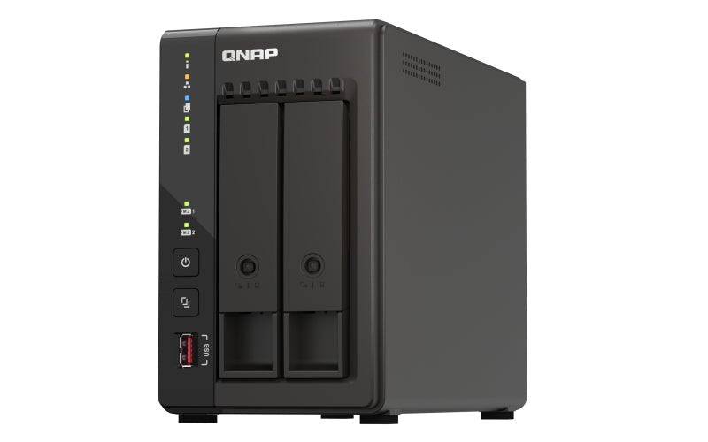 QNAP TS - 253E, NAS, Tower, Intel® Celeron®, J6412, Schwarz - IT - RESELL