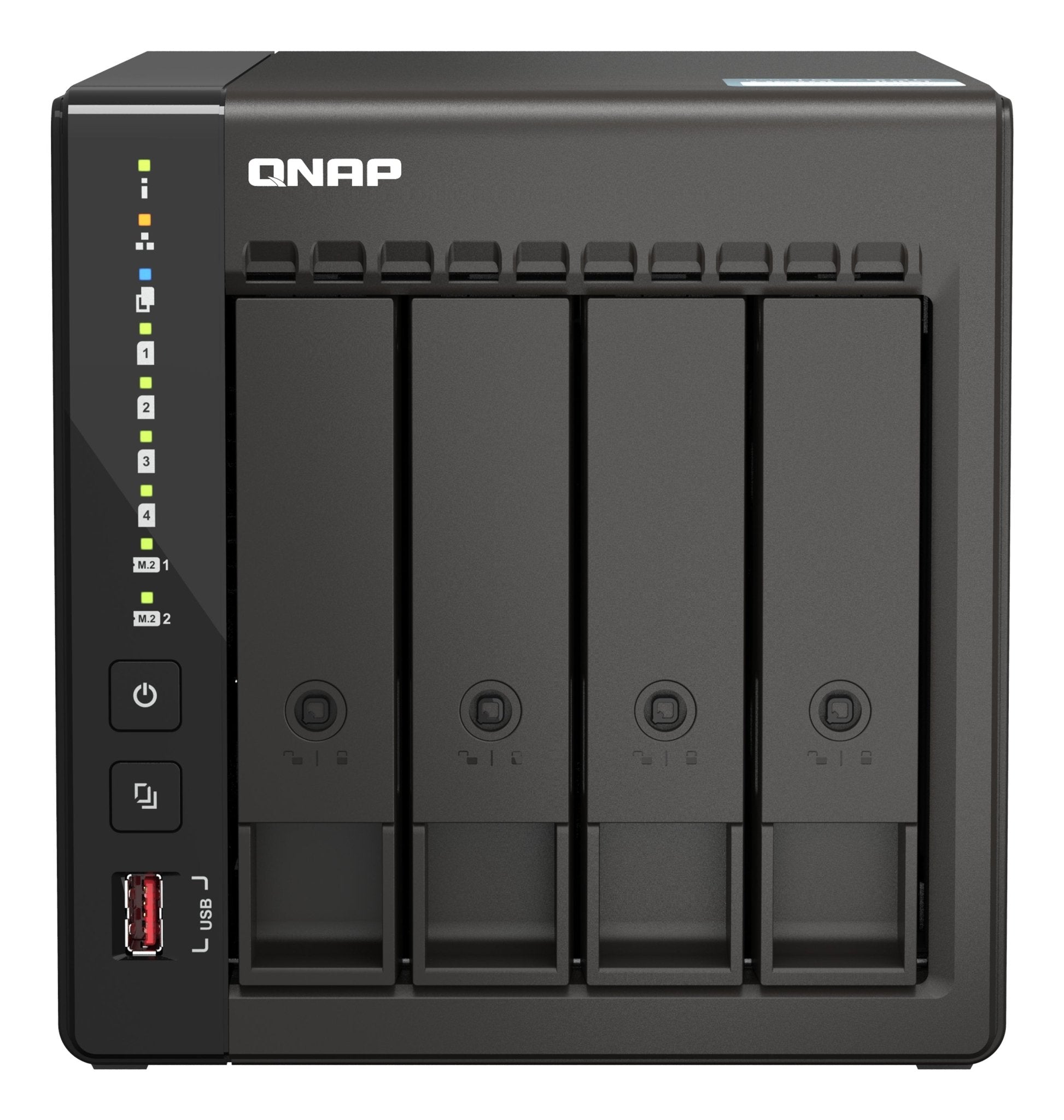 QNAP TS - 453E, NAS, Tower, Intel® Celeron®, J6412, 8 GB, 0 TB - IT - RESELL